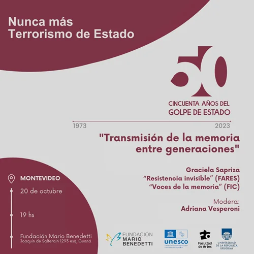 Flyer de Ciclo de foros sobre Derechos Humanos. Mesa 4