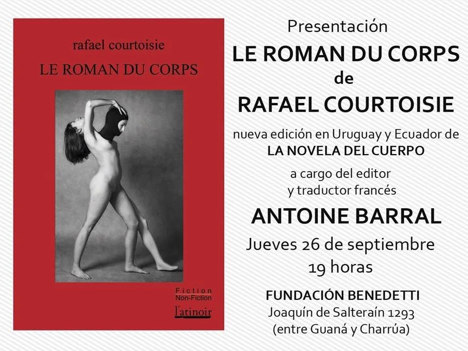Flyer de Presentación de «La novela del cuerpo/ Le roman du corps»